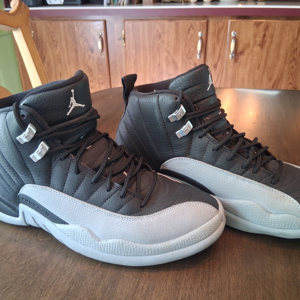 Jordan 12 Retro Men’s Basketball Shoes - Black/Gray